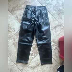SHEIN Black pleather pants